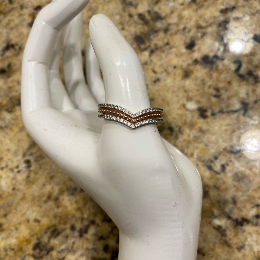 Pandora Wishbone Rings (set of 3)